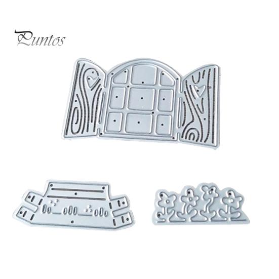 

Окно цветочный горшок резки штамп Скрапбукинг тиснение бумаги ремесло трафарет плесень серебряный