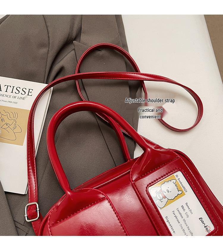 Compact Kpop Crossbody Women's Boston Pillow Bag - Small Capacity for Cards