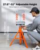 VEVOR Roller Stand, Heavy Duty 1134 Kg Load Capacity, 700 Mm-1320 Mm Height Adjustable, 45# Steel Folding Roller Support Stand for Pipes