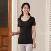 BS Fine Stone Standard Inner Short Sleeve Thin and Made in BN1203 "Wearable Bath" Women's Shirt, Lightweight, Non-Sweaty, Stretchy, Japan, (JP,