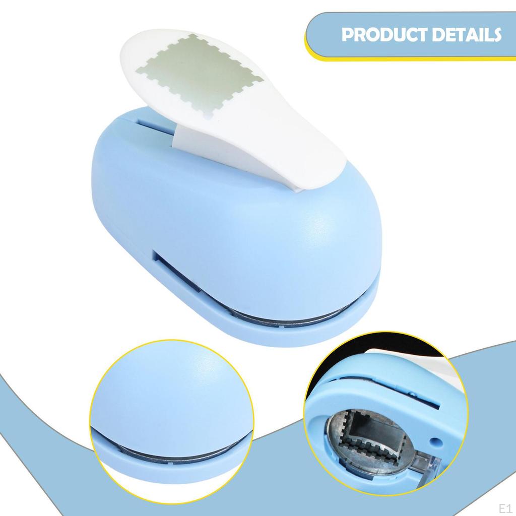 Stamp Paper Punch Shape Labor Saving Decorative Hole for Kids Scrapbook Puncher