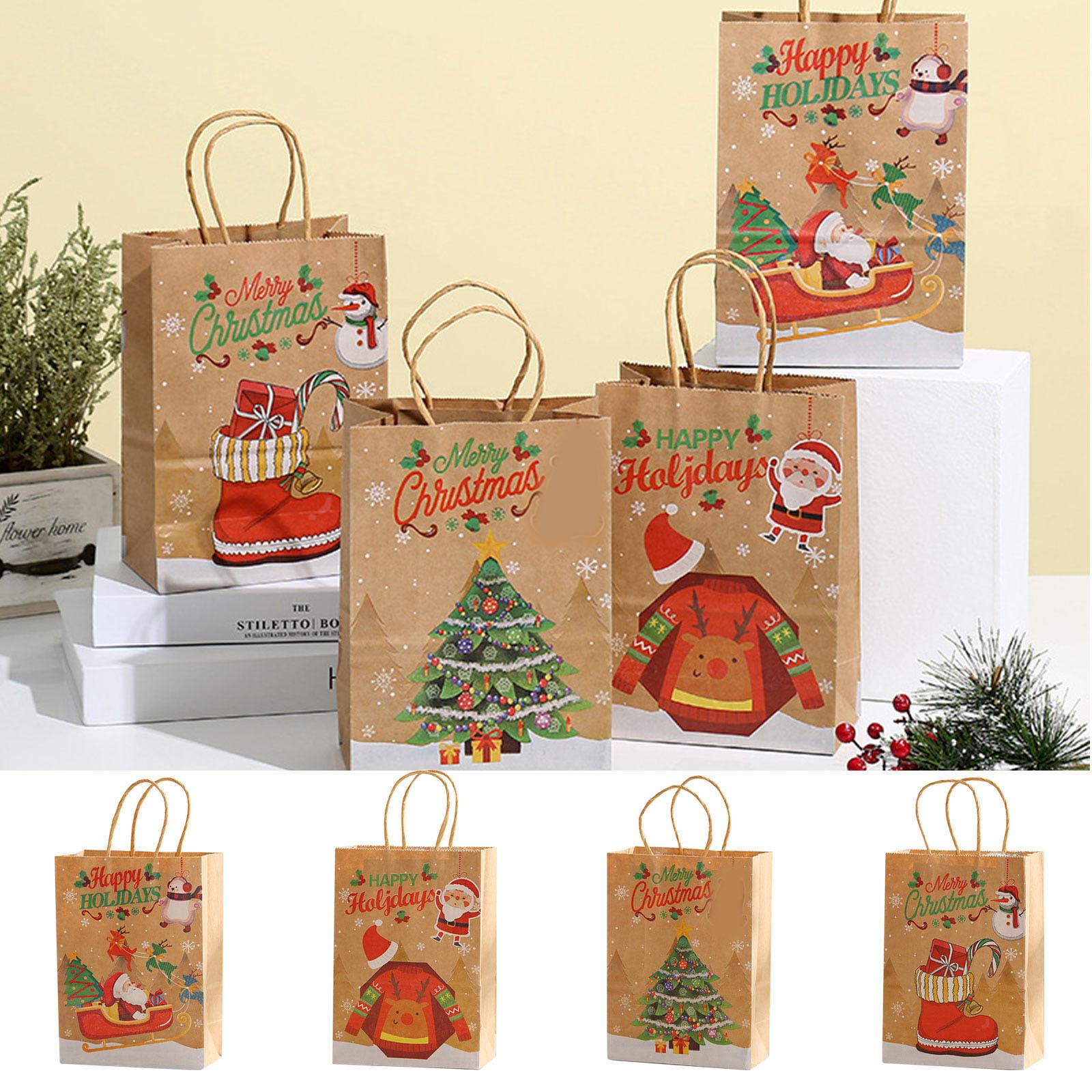 

24 PCS 5.9x3.2x8.1 Inch Christmas Gift Bags