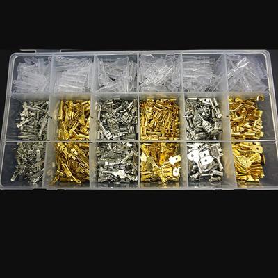 1040/320/300 pz 2.2/2.8/4.8/6.3mm Femmina Maschio Spade Terminali A Crimpare Wire Wrap Connettore Sigillo set di terminazioni per cavi elettrici