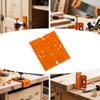 Hinge Positioning Mounting Plate Drill Guide Template Easy Marking Setup Sturdy Installation