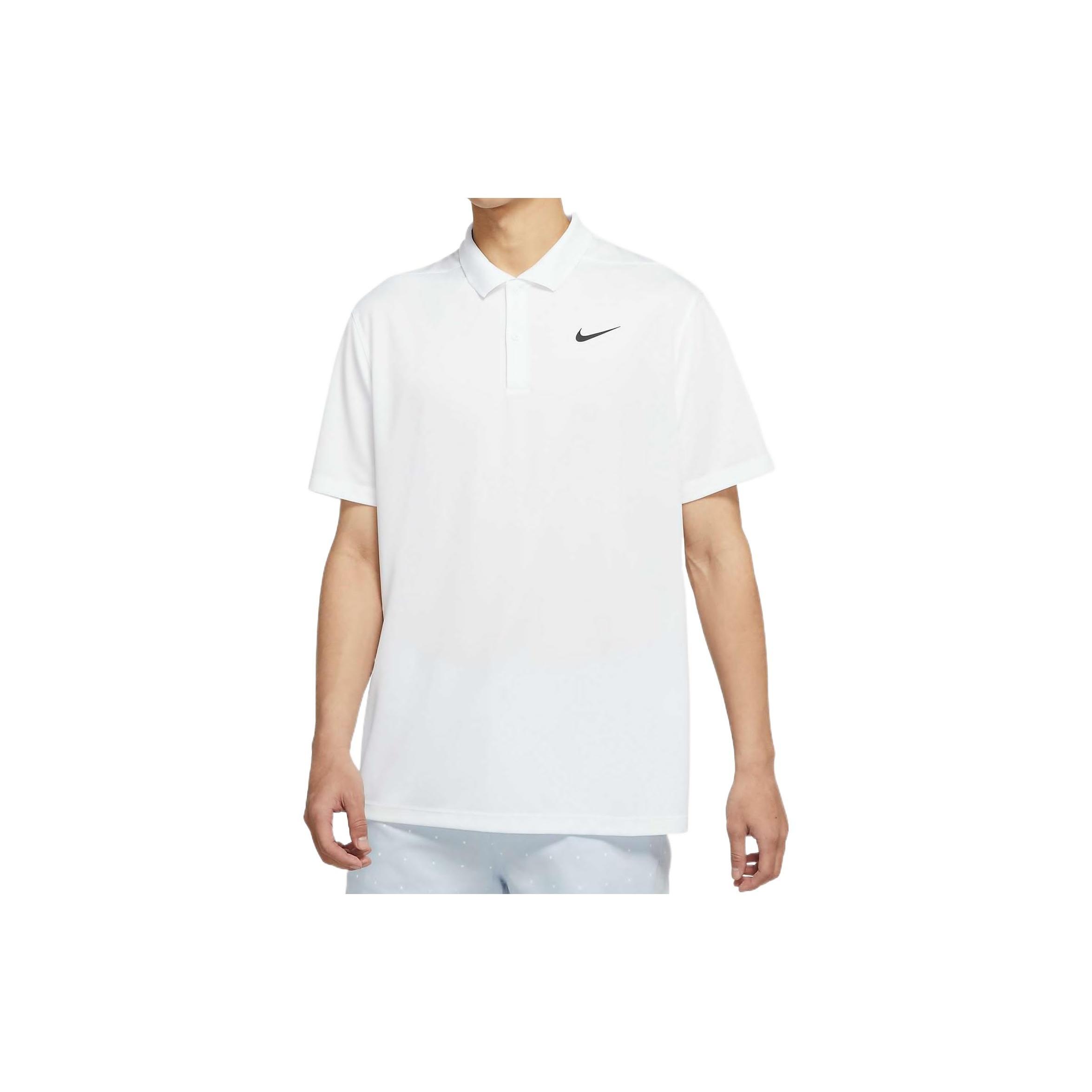 Men s Nike Dri-FIT Victory Solid Color Logo Printing Quick Dry Breathable Short Sleeve Polo Shirt White DH0823-100 XL