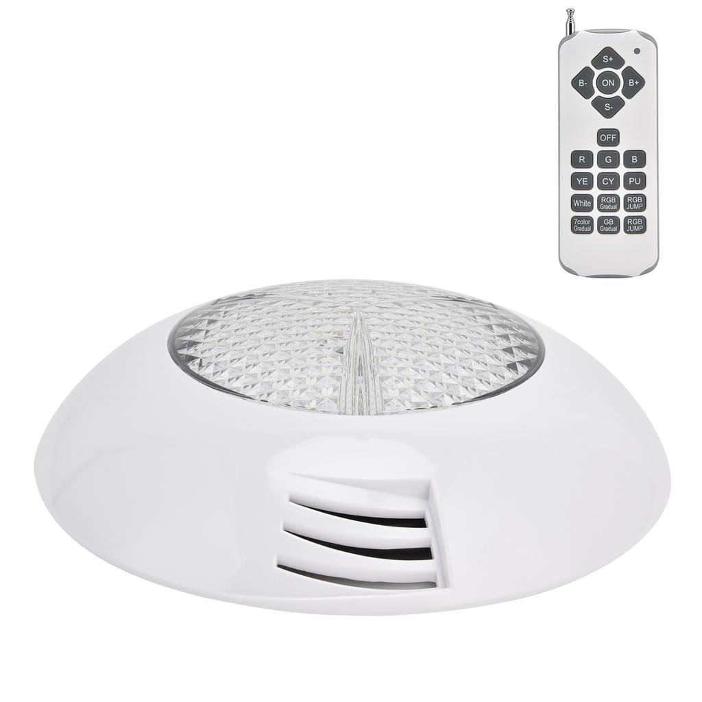 LED Simming Pool Light Waterproof Underwater Wall Mounted Light RGB Remote Control Submersible