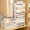 Kleiderschrank Aufbewahrungsregale Schlafzimmer Schrank Organizer Stapelbares Kunststoff Mehrschichtiges Aufbewahrungsregal Kleidersortier Aufbewahrungshalter