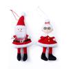 Christmas Elves Stuffed Plush Dolls Hanging Ornaments Xmas Tree Party Decor Cute Boy Girl Elf Hanging Pendants Gifts New Year