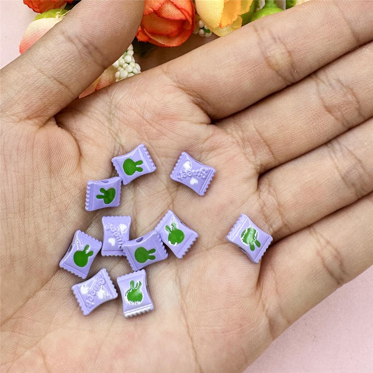 

9,7*12,6 мм DIY для браслета, ожерелья, сплава, капающего, милого, 10 шт., конфетных бусин, модных ювелирных изделий, бисерного материала фиолетовый