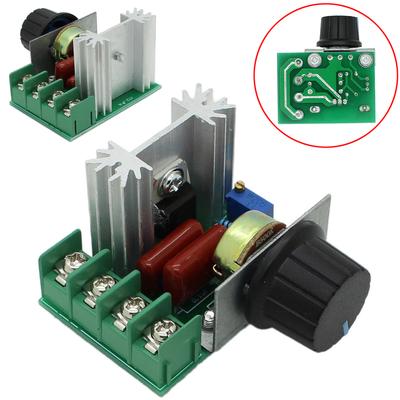 New 50-220V 2000W AC Motor Dimmers SCR Controller Knob Switch Speed Control Tool
