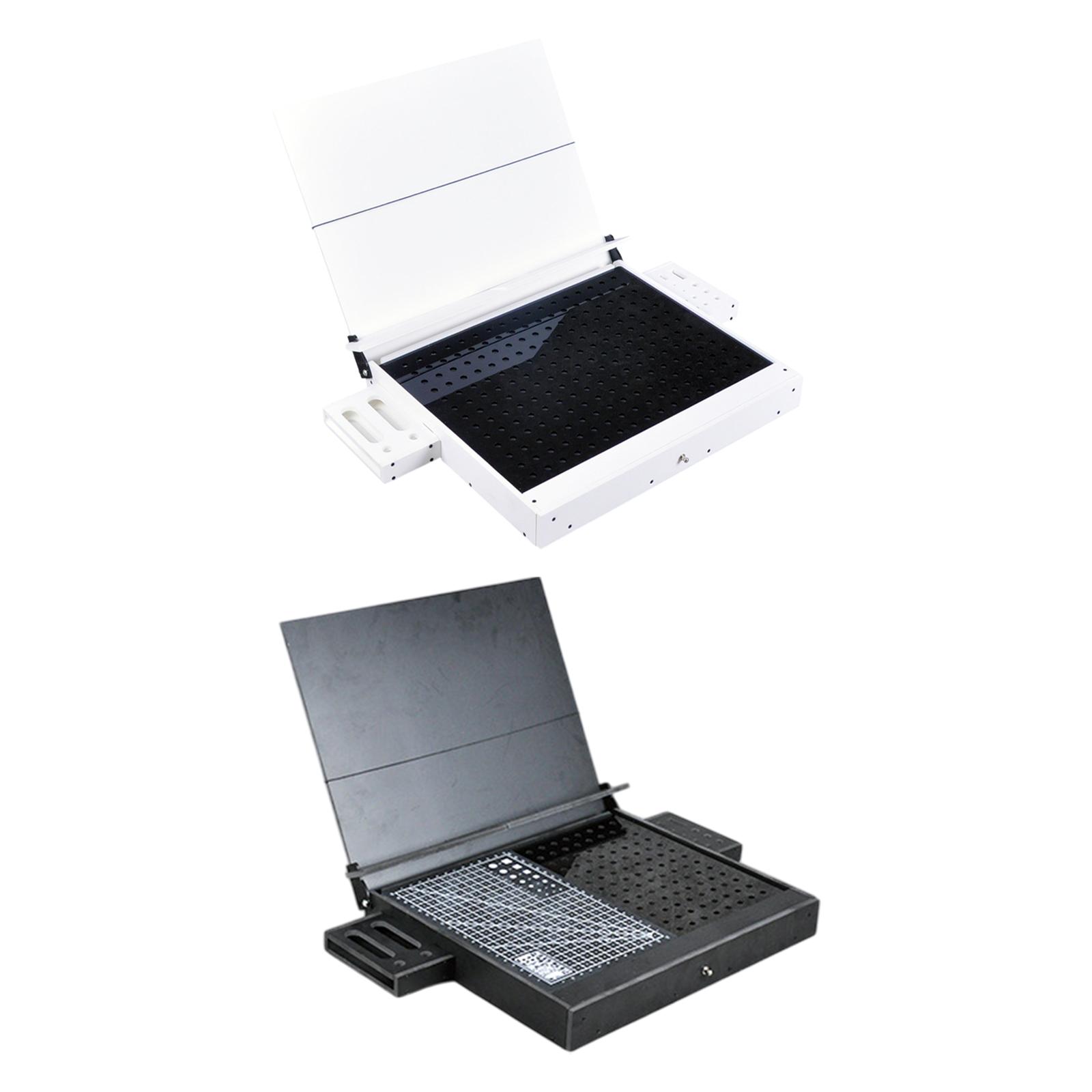 Workbench for Model Making Model Shelf Portable Storage Box Model Work Table bianco
