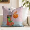 Classic Aperol Spritz Cushion Cover Eco Linen Pillow Case DoubleSided Print Breathable Durable Zipper Home Decor Gift