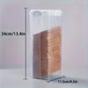 Clear Plastic Airtight Bread Box with Lid Rectangular Food Storage Container Reusable Fresh Keeping Organizer for Kitchen Use