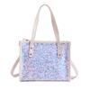 Pu women's bag small square bag handbag new shoulder bag sweet sequined messenger bag bag bag