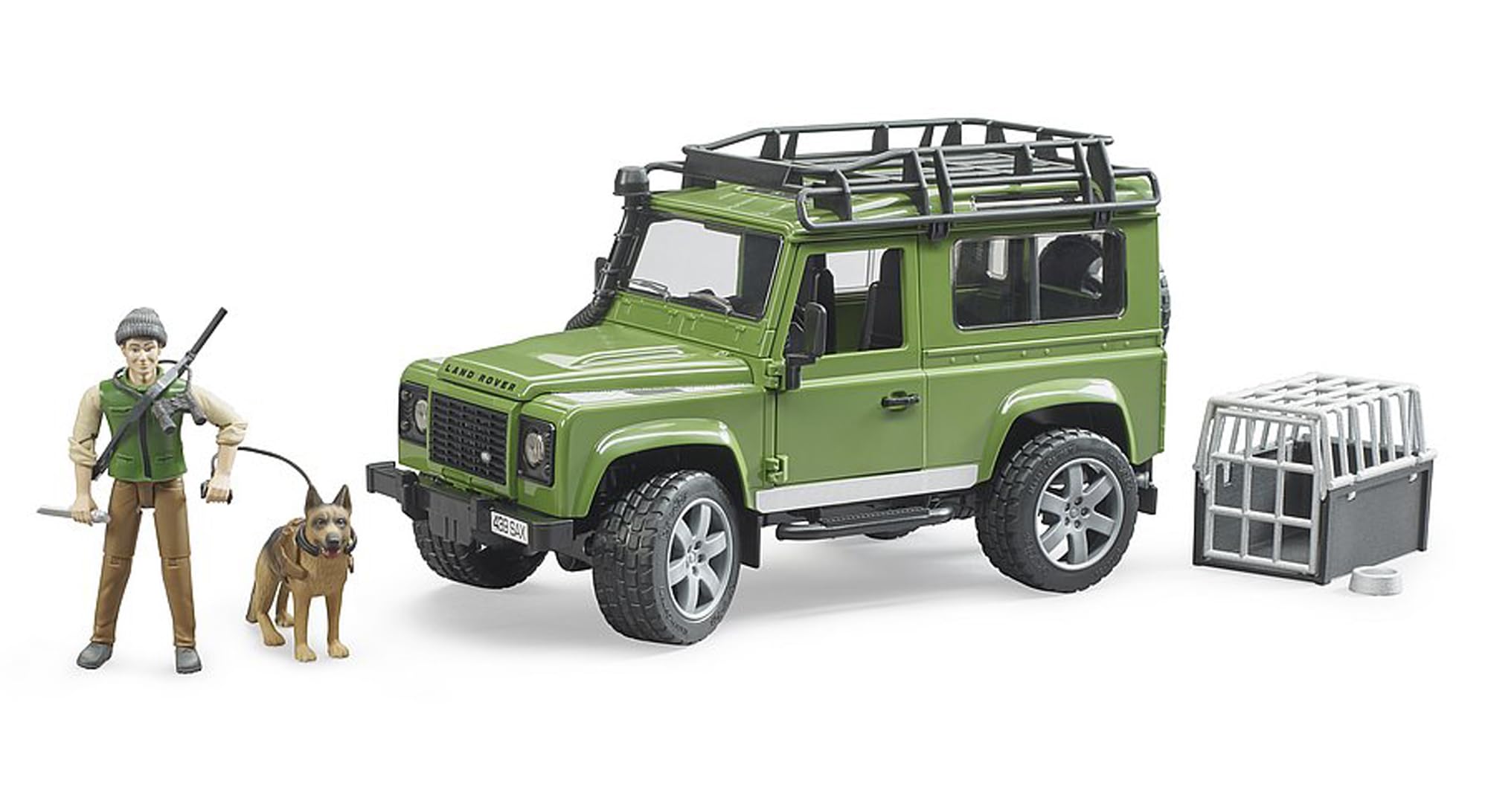 

Брюдер Land Rover Wagon Forester BR02587 Def. & (с собакой)