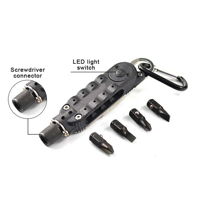 Multifunctional Mini Screwdriver Outdoor Edc Keychain Shape Screwdrivers Portable Steel Repair Tool