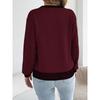 Women S Long Sleeve Striped Pocket Casual Sweater