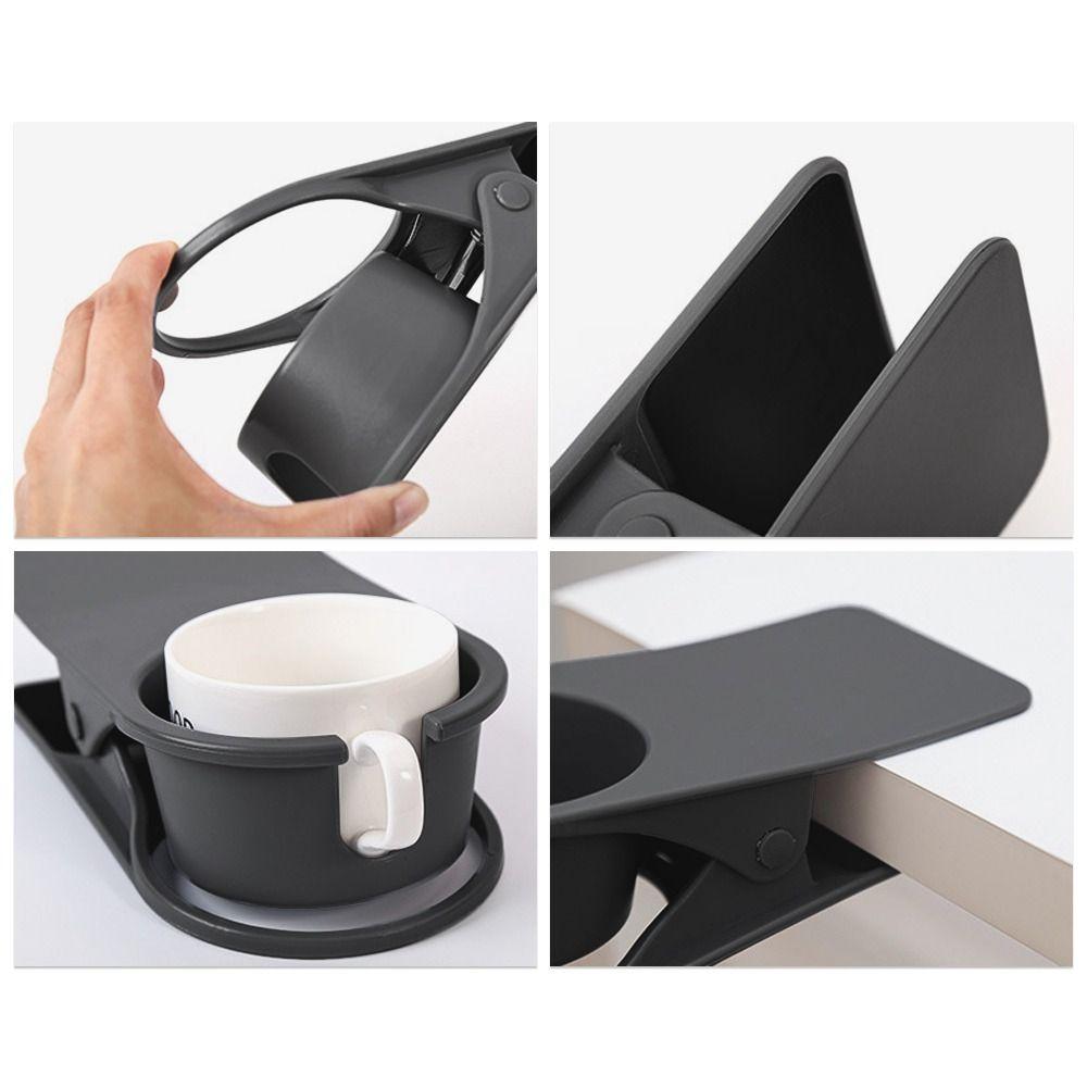 Plastic Table Edge Clamp Anti-spill Storage Rack Table Organizers Desk Storage Clip  Office