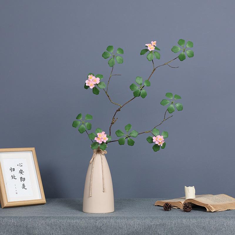 2/5Pcs 84Cm Single Branch Guanyin Lotus Simulation Flower Chinese Zen Simulation Lotus Leaf Wild Rose False Green Plant Decor