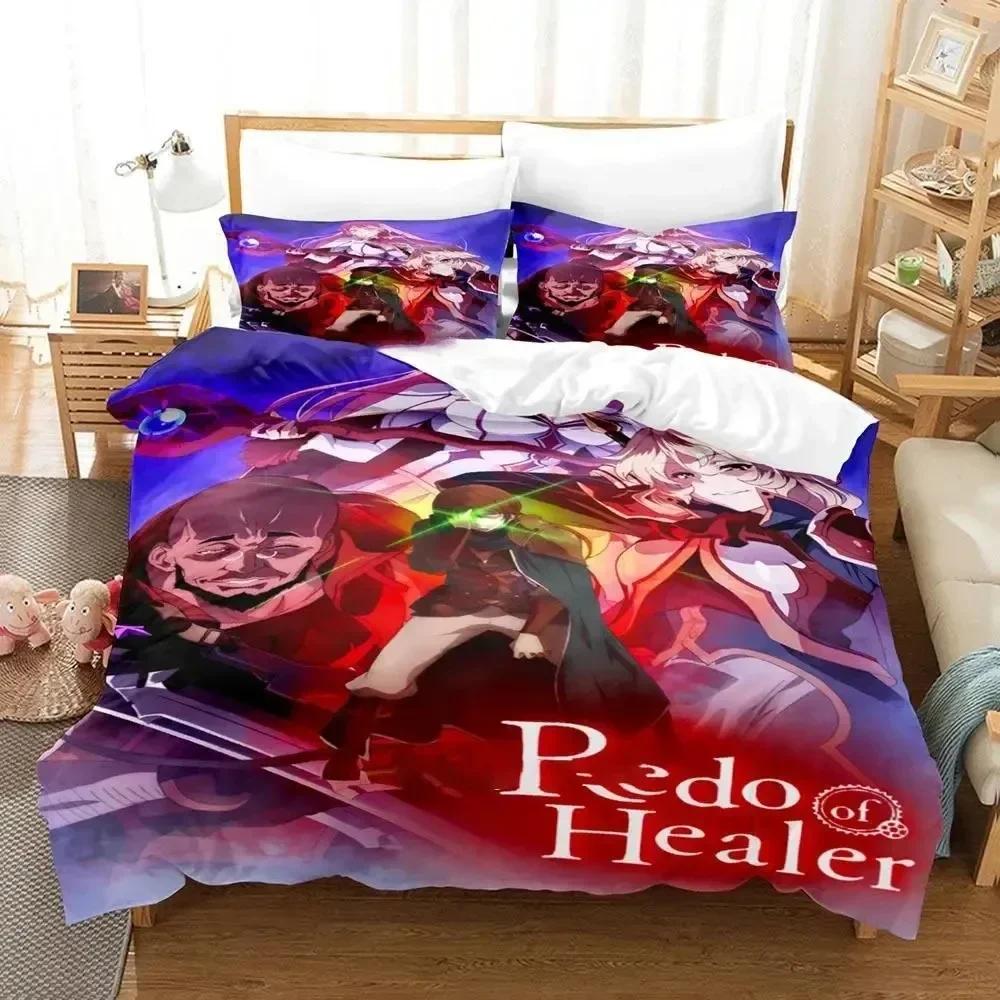 Anime Redo of Healer Bedding Set Printed Duvet Cover Pillowcase Single Double Queen Super King Size Sets