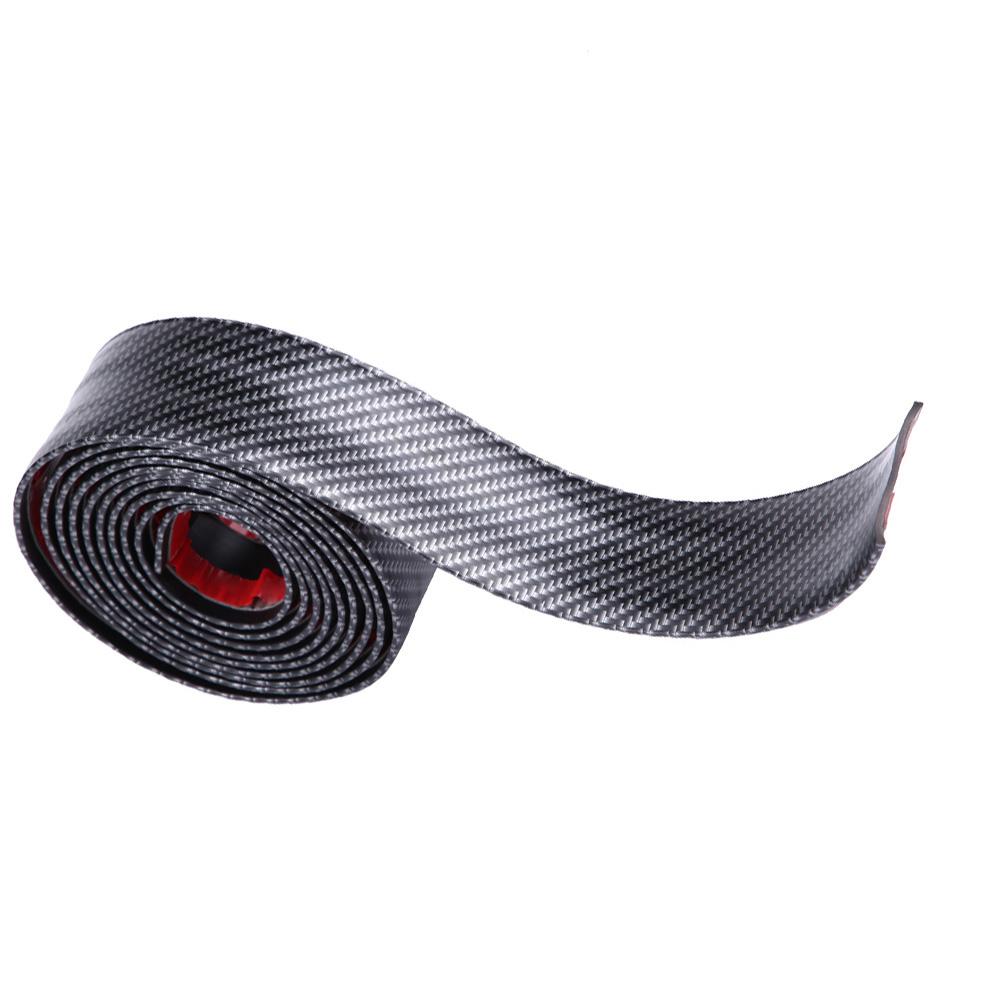 Car Stickers Carbon Fiber Rubber Styling Door Sill Guards Protector Universal
