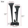24V Car Dual Trumpet Air Horn Loud Electric Horn Solenoid Valve Loud Speaker Siren For Car Boat truck Trailer Auto Parts