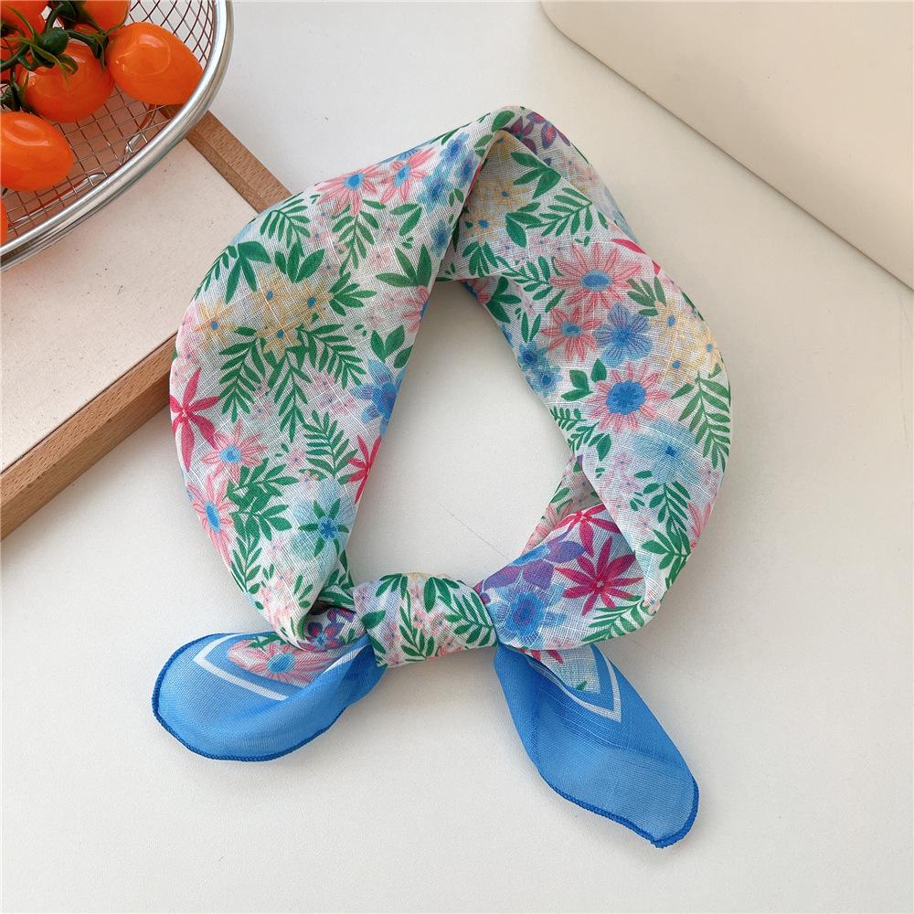 55cm Hair Scarf Cotton Square Scarf Hairband Headband Hairscarf Headscarf Turban Shawl Wrap Bandanas