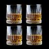 4pcs Glass for Drinking 8oz Whiskey Cup Set Transparent Crystal Diamond Painting Cup Juice Cocktail Glass Household Drinkware