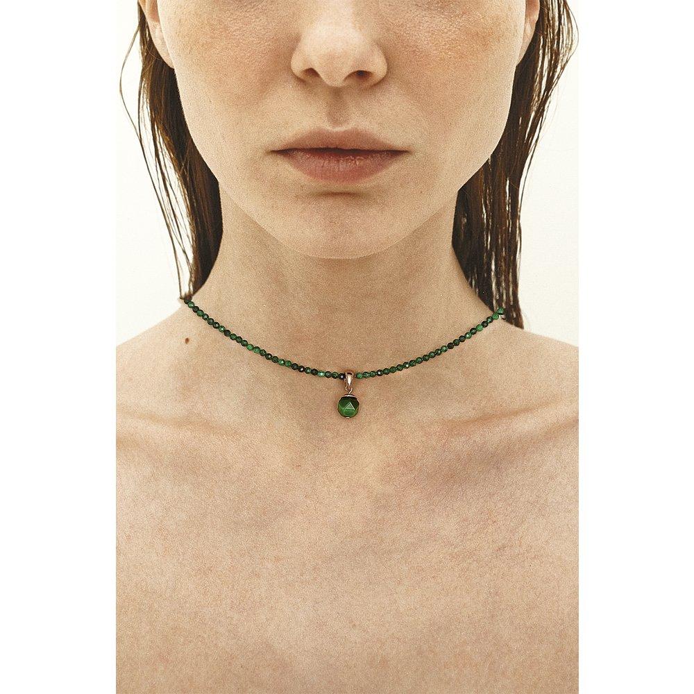 [Hazina] 2mm Malachite Necklace