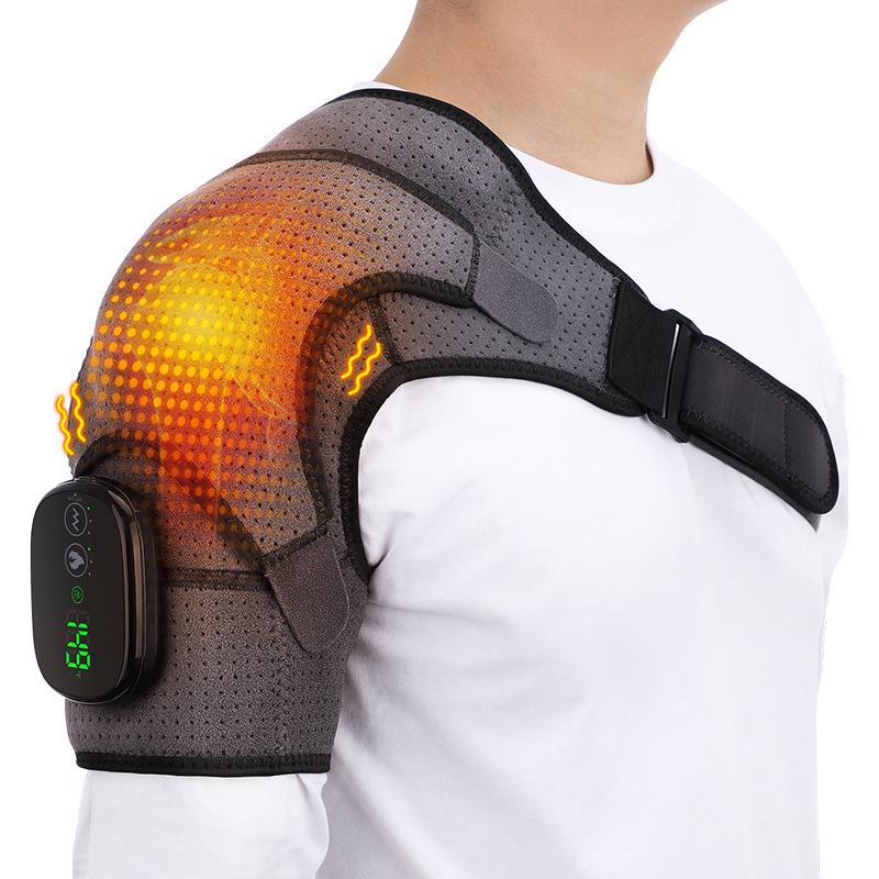 Rechargeable Heated Shoulder Massager with Touch Screen Controller