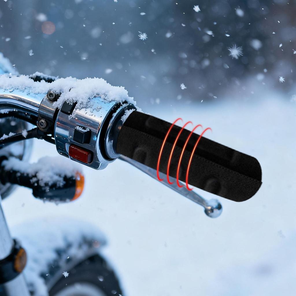 Beheizte Griffe für Motorrad USB-betrieben Winter Radfahren Handwärmer Motorrad Heizgriff Abdeckung für Winter Kaltes Wetter