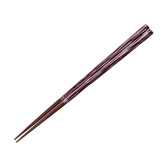 A Pair of Japanese-Made Chopsticks, Tousai, 21cm, 38362 - "Iki-gara" Series with a Focus on Originality, Japanese-style design with a ceramic-like