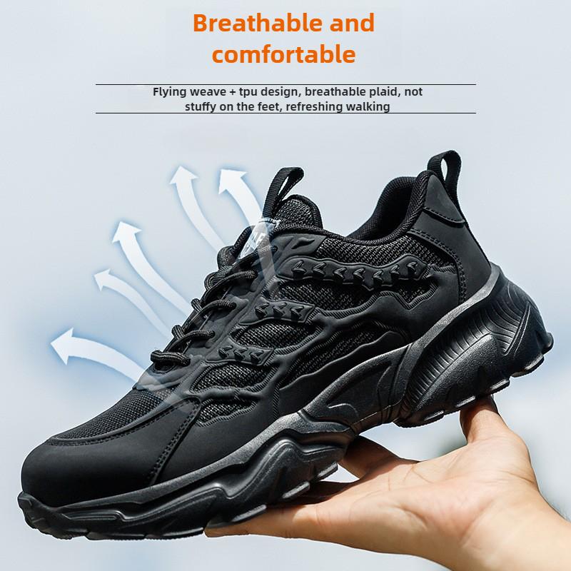 Ultra Light Safety Shoes White Iron Toe Breathable Work Sneakers For Women Non Slip Work Shoes Men Comfortable Safety Boots