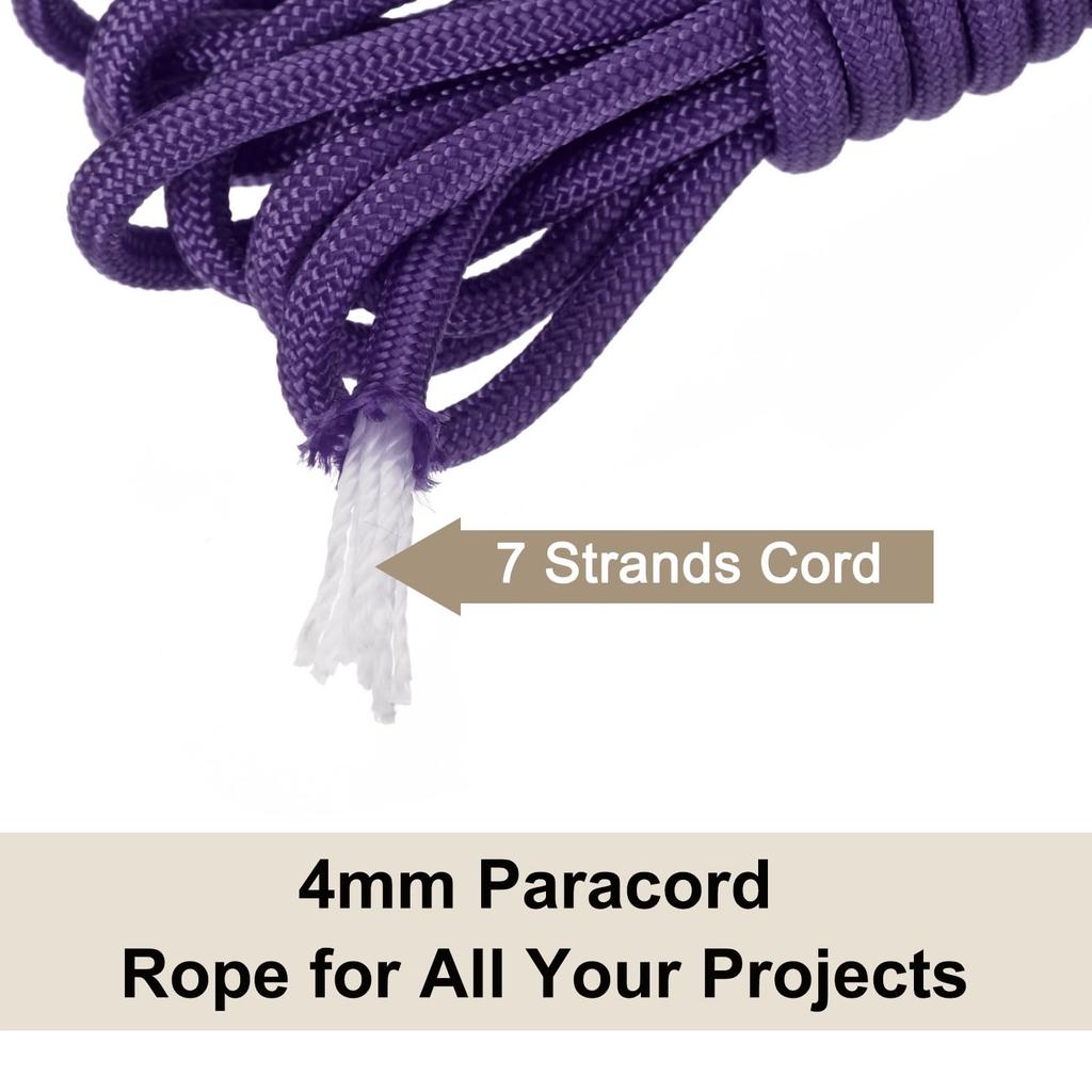 Rebower 550 Paracord Rope 10 Feet (Approx. 3 m) 4mm