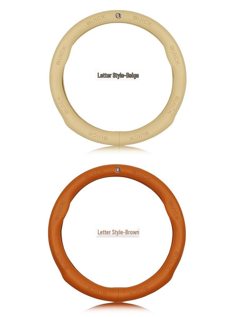 Leather Steering Wheel Cover for Buick: Compatible with Excelle, Regal, Encore, LaCrosse, Verano, GL8