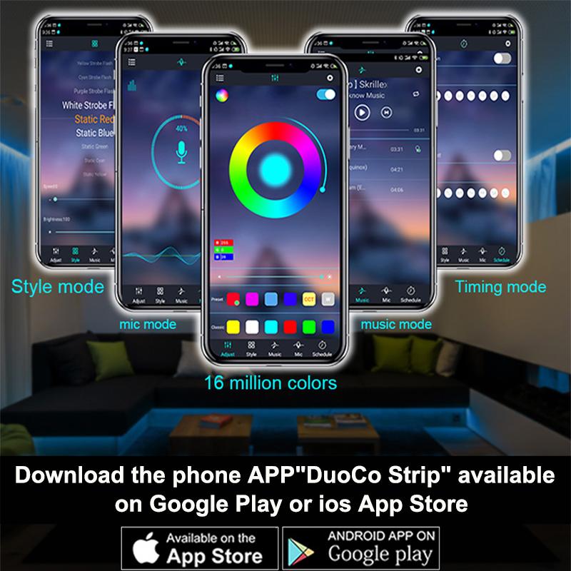 Bluetooth Rgb Lighting Controller 5V 4 Pins RGB Led Controller USB RGB Smart Controller Remote Led Light Programmable