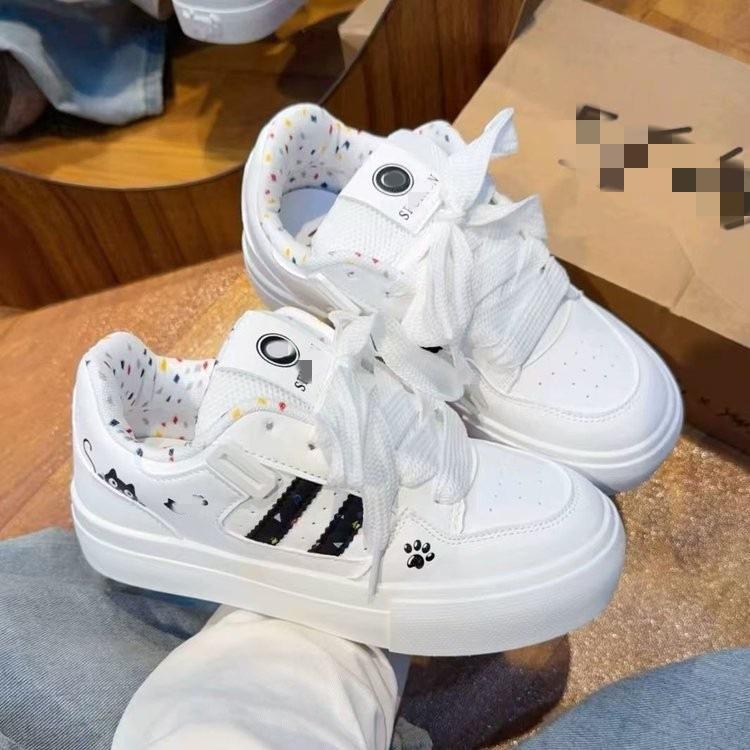 Cartoon cat claws Korean casual new spring thick baseplate shoes bread shoes