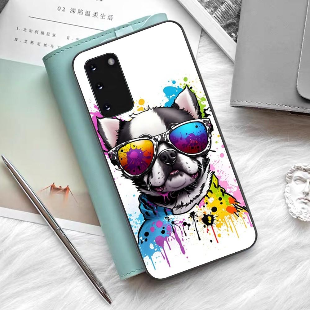 French Bulldog Dog Pug Phone Case Silicone PC+TPU For Samsung S10 20 30 22 23 24 Plus Lite Ultra Cover