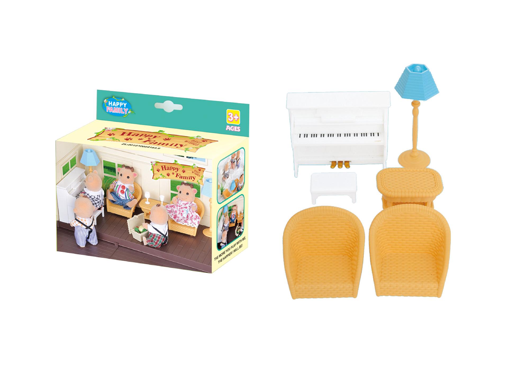 

Детская игрушечная мини-мебель: Лесная сцена для пикника и семейные игрушки box