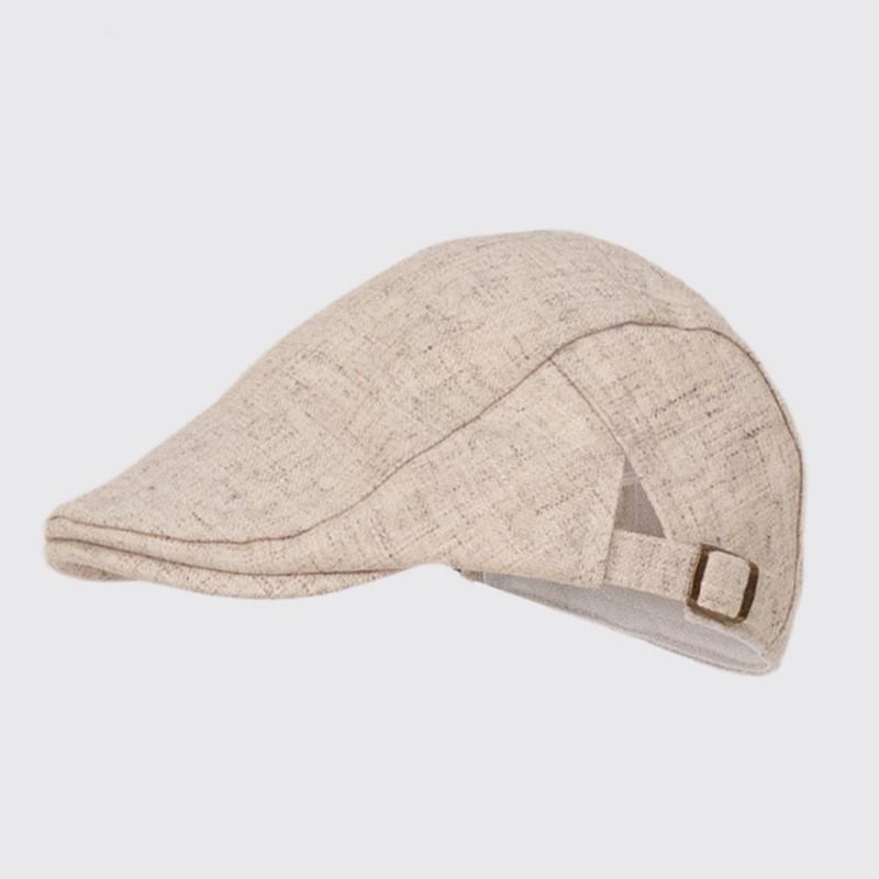 Literary and retro forward hat Autumn and winter hat Women's big head circumference shows the face Small beret Versatile newsboy hat