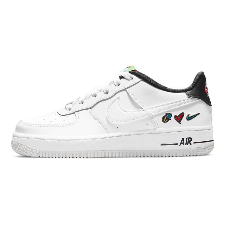 New Nike Air Force 1 Low '07 LV8 3 Peace Love Swoosh GS DM8154-100