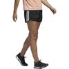 Adidas Striped Logo Print Elastic Casual Shorts Women shorts Black CV3341