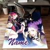 Custom KPop Demon Hunters Mat Personalized Name, Polyester Washable Indoor Entryway Rug, Gift for Christmas, Easter, Thanksgiving Day