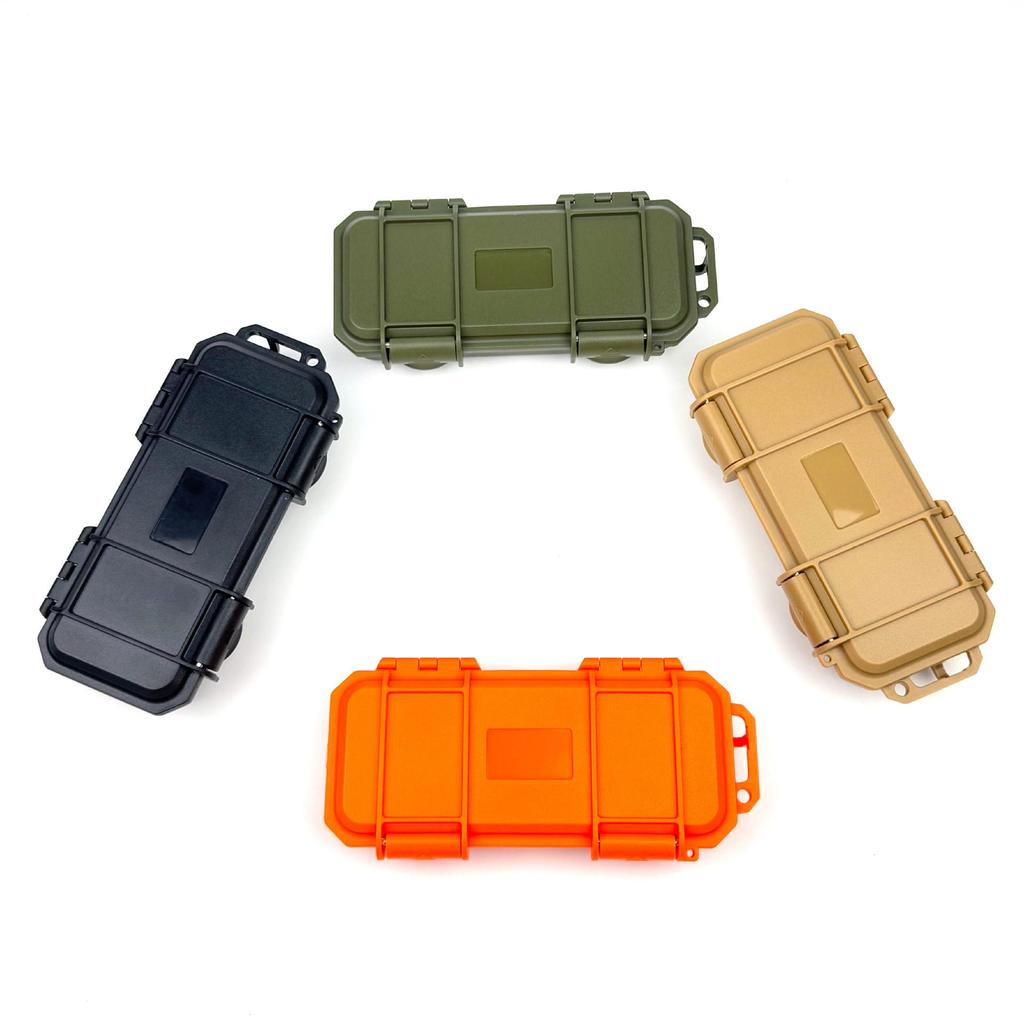 Outdoor Waterproof Shockproof Knife Storage Box for Folding or Straight Knives, EDC Tools, Earphones, and Cables.