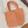 Women'S Fashion Solid Color Mini Handbags Women'S Canvas Tote Ladies Casual Bag Girl Student Cloth Bags