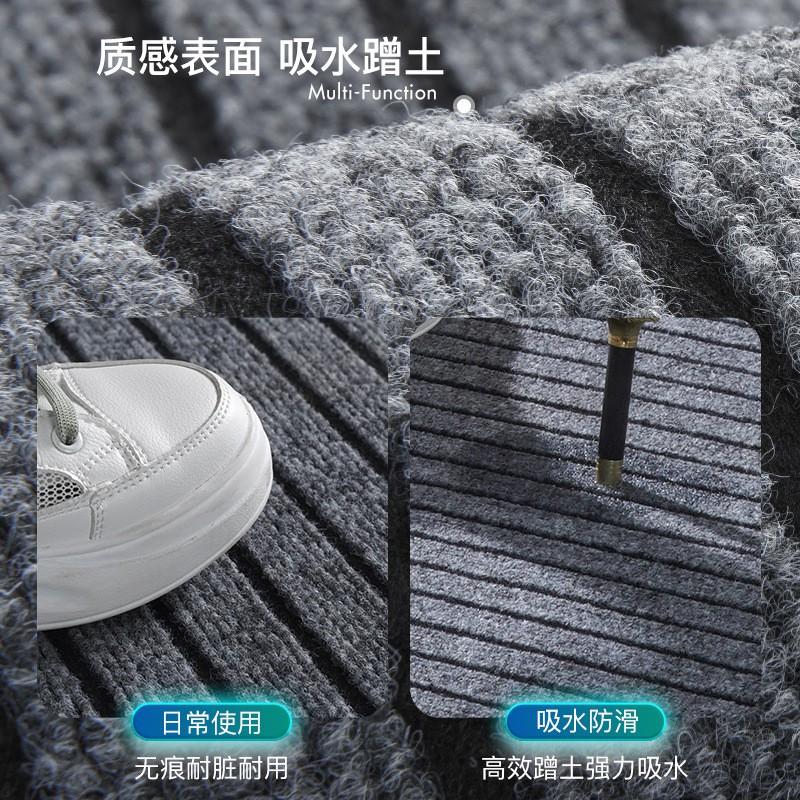 Outdoor Entrance Doormat Thick Non-Slip Scrape Mat Home Villa Garage