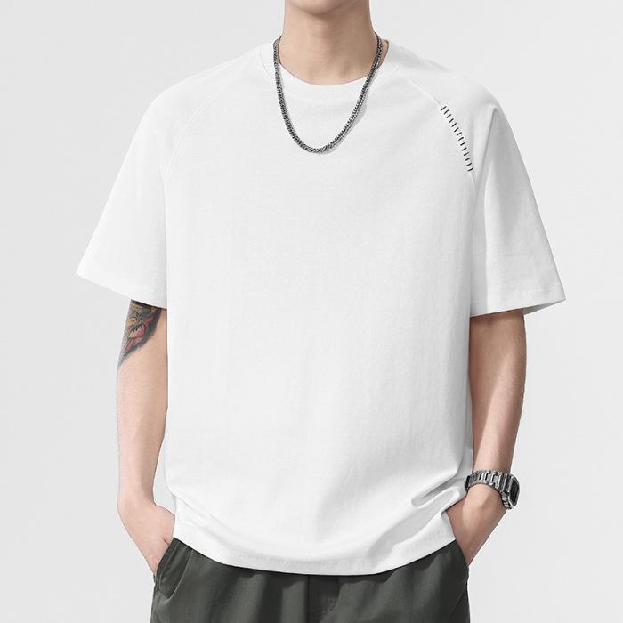 New Summer Men's Round Neck Short T-shirt Short Sleeve Thin Casual Youth Half-sleeved Shirt