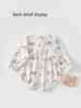 Pure Cotton Newborn Baby Girl Onesie - Spring & Autumn Triangle Bodysuit
