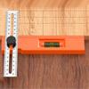 Level Gauge Multi-Angle Ruler Rotatable Knob Depth Measuring Gauge  For Woodworking