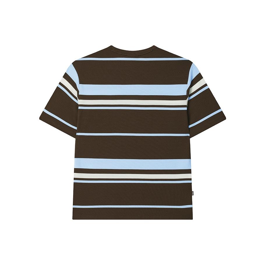 FILA Original Casual Fashion Striped Pullover Short Sleeve T-Shirt Men Tops F11M539110F-BN